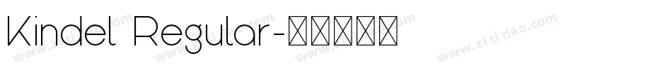 Kindel Regular字体转换
